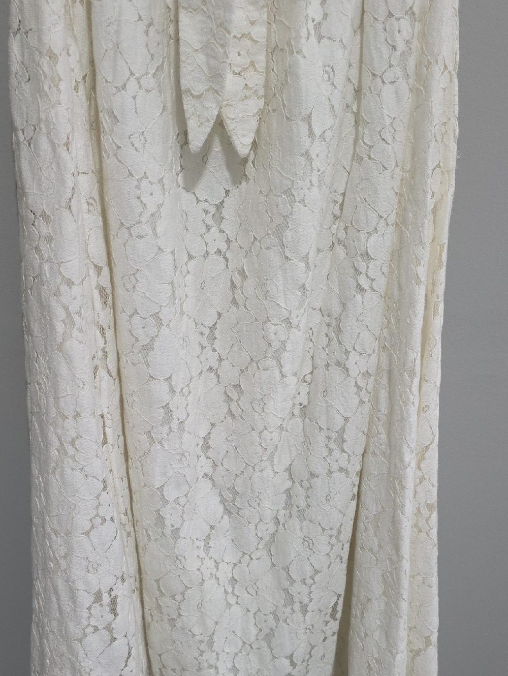FARM Rio White Lace Strapless Tie-Front Cut Out Maxi Dress White Sz Med - Picture 3 of 5